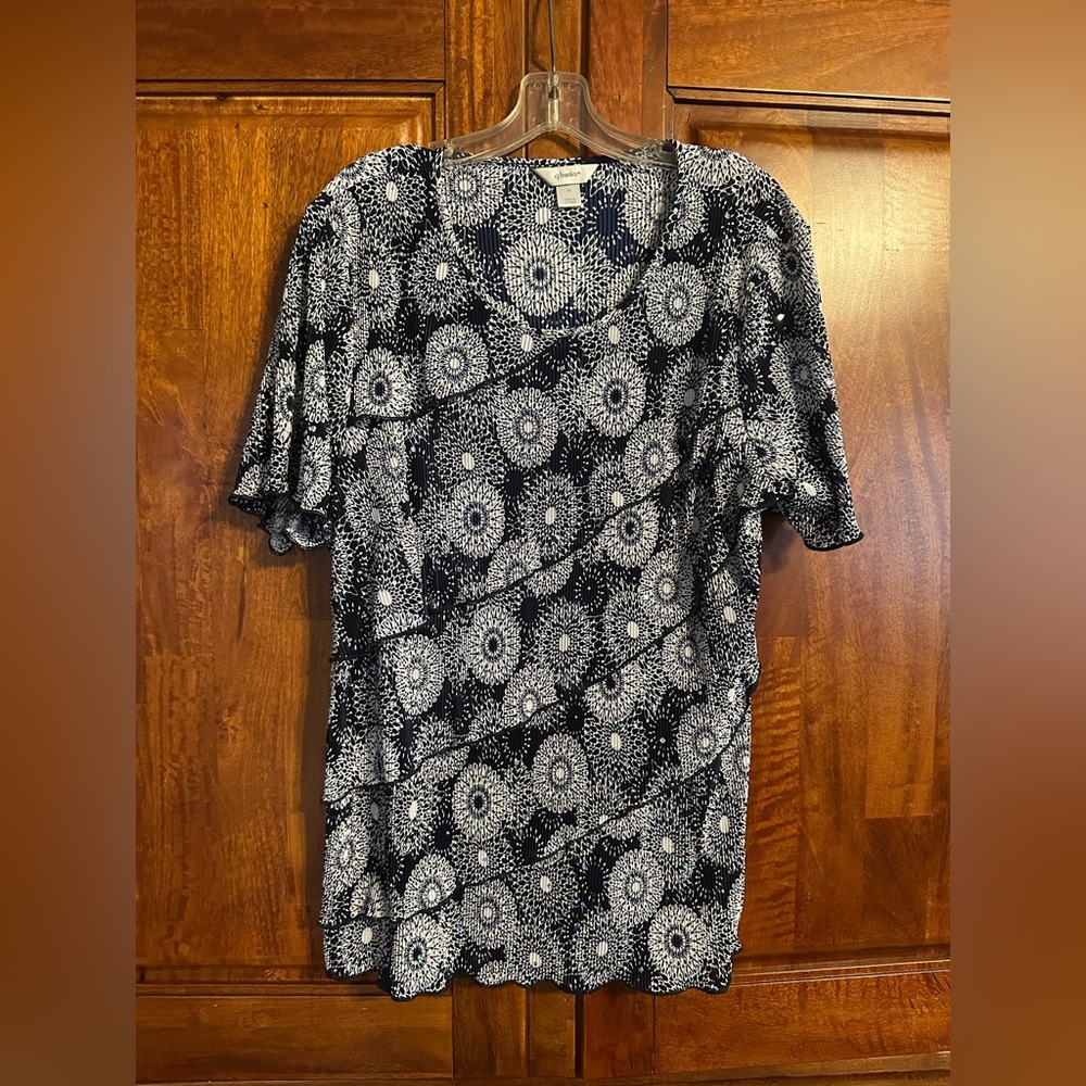 CJ BANKS Women’s Navy Blue Blouse